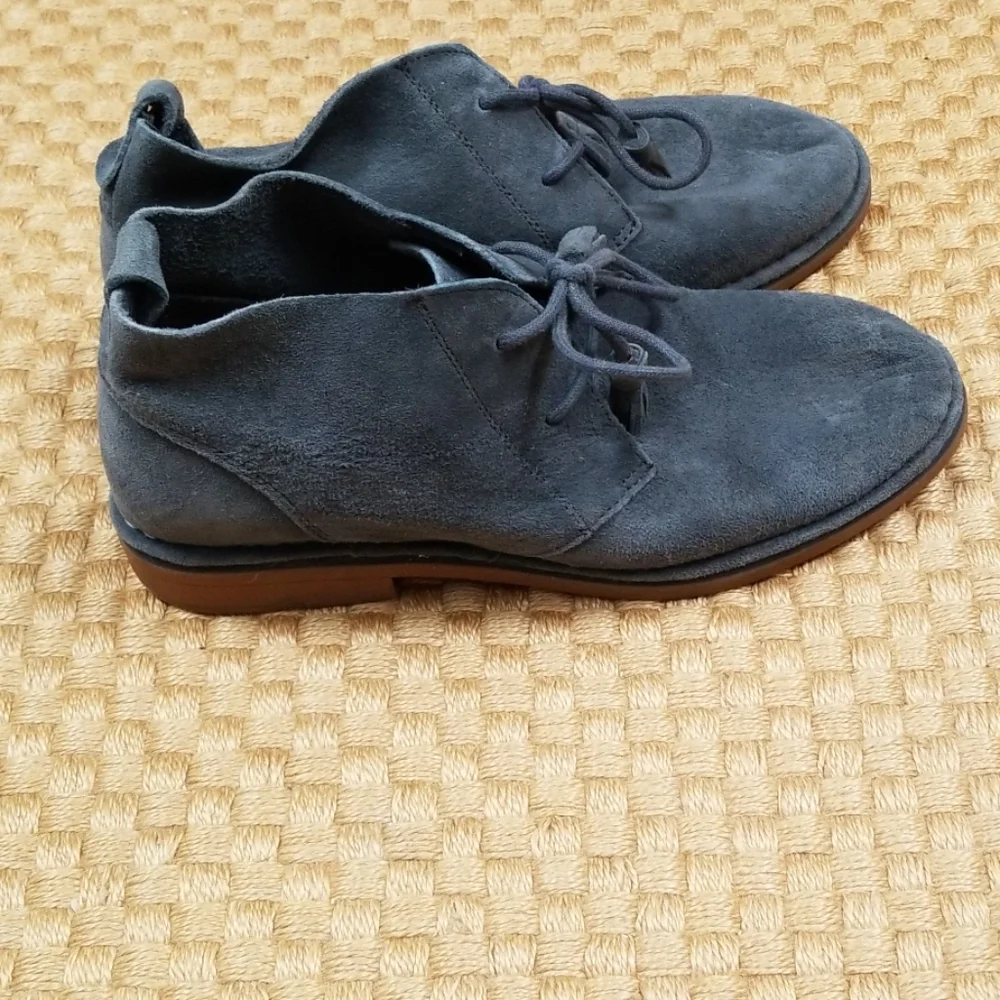 Hush Puppies Navy Suede Ankle Boots